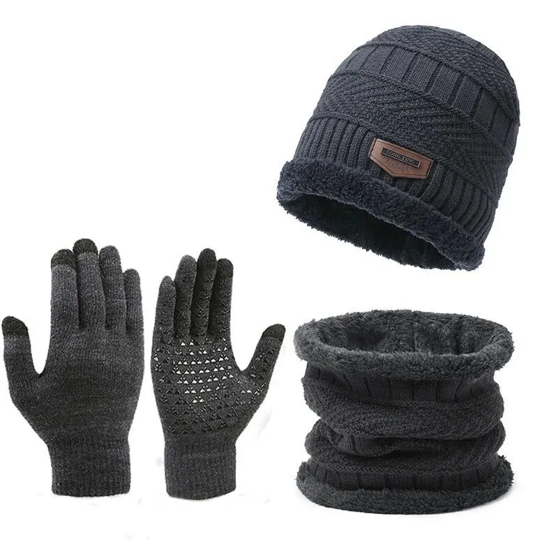 Der Dreiklang – Premium Winter-Set mit Mütze, Schal und Handschuhen