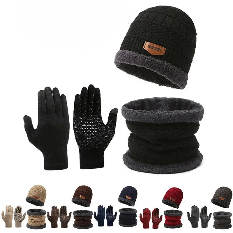 Der Dreiklang – Premium Winter-Set mit Mütze, Schal und Handschuhen