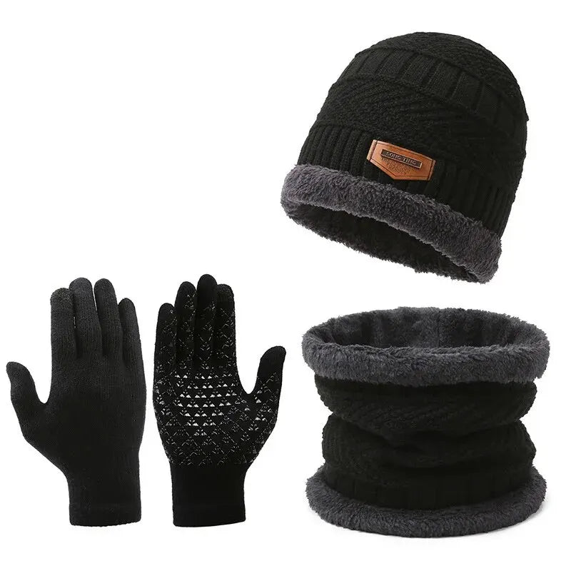 Der Dreiklang – Premium Winter-Set mit Mütze, Schal und Handschuhen