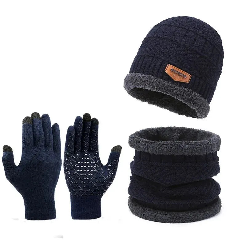 Der Dreiklang – Premium Winter-Set mit Mütze, Schal und Handschuhen
