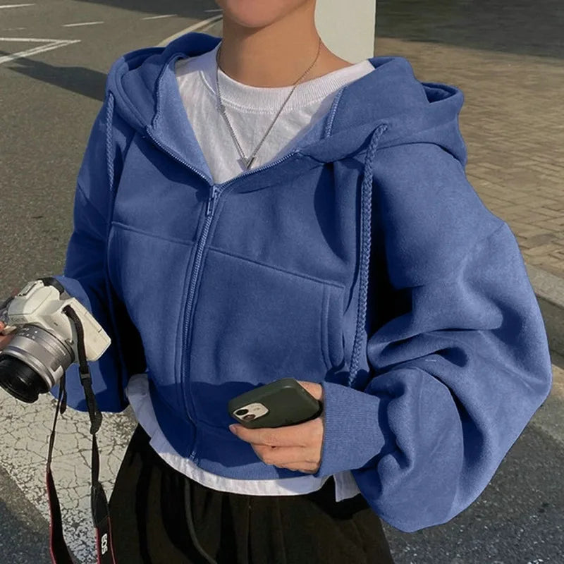 Leicht gefütterter Twill-Hoodie